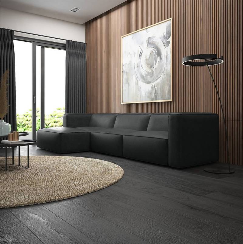 Fun Möbel Ecksofa Designersofa Sofa HELMER in Stoff Pola, Ottomane Rechts oder Links, Rundumbezug Fun Möbel Ecksofa Designersofa Sofa HELMER in Stoff Pola, Ottomane Rechts oder Links, Rundumbezug von Fun Möbel