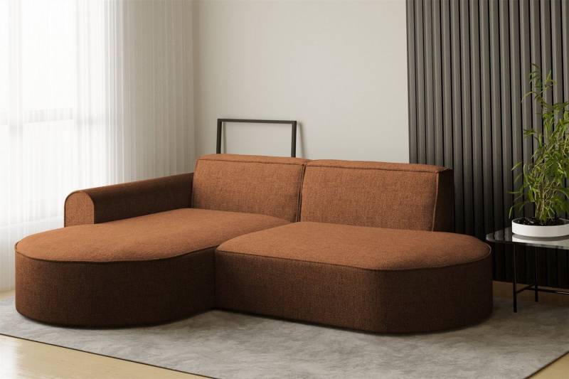 Fun Möbel Ecksofa Ecksofa Designersofa BONDY in Stoff mit Ottomane, Ottomane links oder rechts, Rundumbezug Fun Möbel Ecksofa Ecksofa Designersofa BONDY in Stoff mit Ottomane, Ottomane links oder rechts, Rundumbezug von Fun Möbel