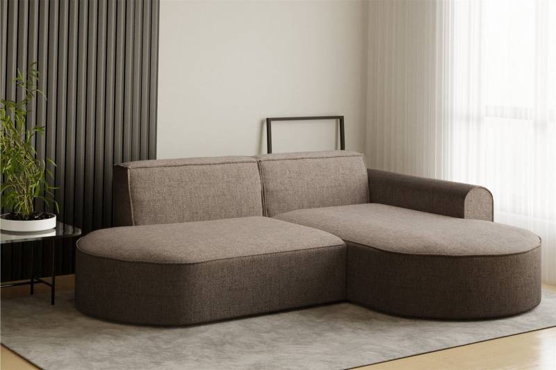 Fun Möbel Ecksofa Ecksofa Designersofa BONDY in Stoff mit Ottomane, Ottomane links oder rechts, Rundumbezug Fun Möbel Ecksofa Ecksofa Designersofa BONDY in Stoff mit Ottomane, Ottomane links oder rechts, Rundumbezug von Fun Möbel