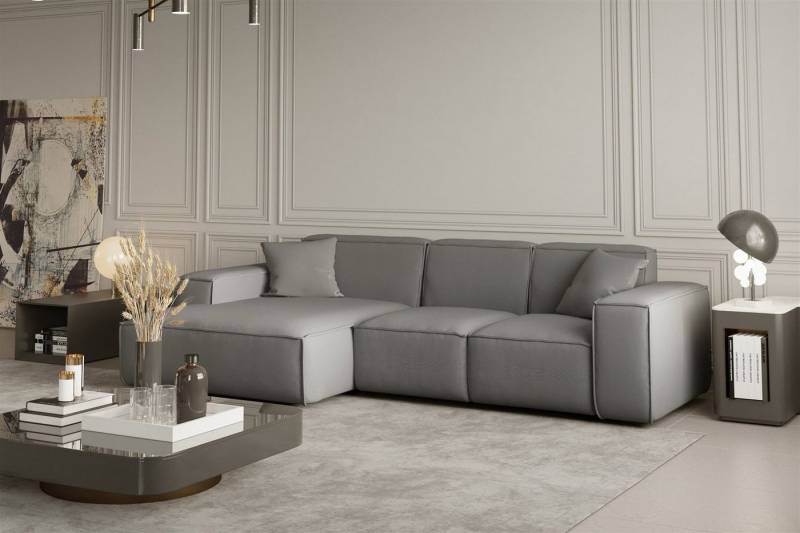 Fun Möbel Ecksofa Ecksofa Designersofa CELES Ottomane Links oder Rechts in Stoff, inkl. 2 Zierkissen Fun Möbel Ecksofa Ecksofa Designersofa CELES Ottomane Links oder Rechts in Stoff, inkl. 2 Zierkissen von Fun Möbel