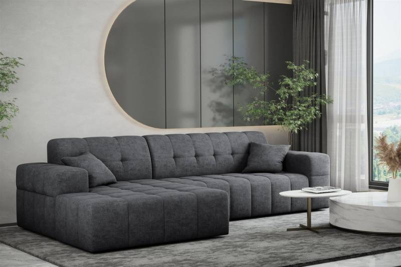 Fun Möbel Ecksofa Ecksofa Designersofa NANCY mit Ottomane in Stoff Harmony, Rundumbezug Fun Möbel Ecksofa Ecksofa Designersofa NANCY mit Ottomane in Stoff Harmony, Rundumbezug von Fun Möbel