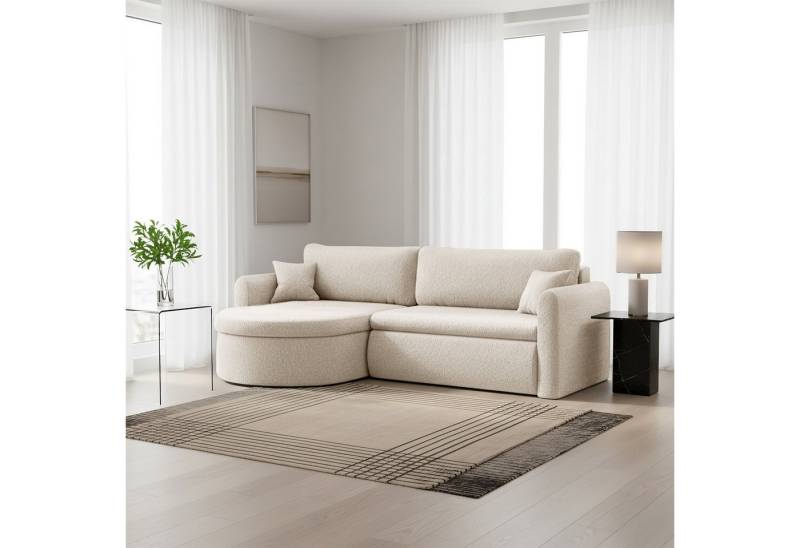 Fun Möbel Ecksofa Ecksofa Schlafsofa FELIZ, Rundumbezug, Inkl. Bettkasten und 2 Zierkissen Fun Möbel Ecksofa Ecksofa Schlafsofa FELIZ, Rundumbezug, Inkl. Bettkasten und 2 Zierkissen von Fun Möbel
