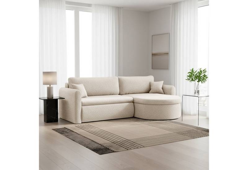 Fun Möbel Ecksofa Ecksofa Schlafsofa FELIZ, Rundumbezug, Inkl. Bettkasten und 2 Zierkissen Fun Möbel Ecksofa Ecksofa Schlafsofa FELIZ, Rundumbezug, Inkl. Bettkasten und 2 Zierkissen von Fun Möbel