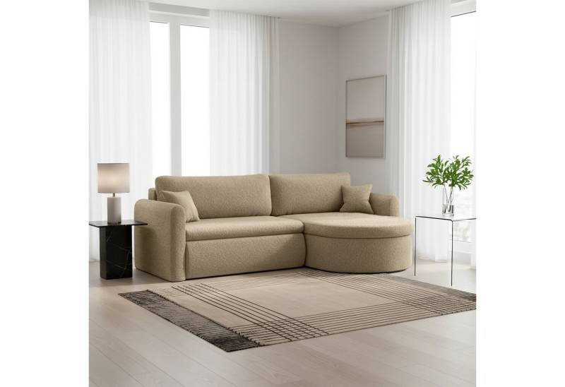 Fun Möbel Ecksofa Ecksofa Schlafsofa FELIZ, Rundumbezug, Inkl. Bettkasten und 2 Zierkissen Fun Möbel Ecksofa Ecksofa Schlafsofa FELIZ, Rundumbezug, Inkl. Bettkasten und 2 Zierkissen von Fun Möbel