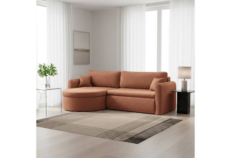 Fun Möbel Ecksofa Ecksofa Schlafsofa FELIZ, Rundumbezug, Inkl. Bettkasten und 2 Zierkissen Fun Möbel Ecksofa Ecksofa Schlafsofa FELIZ, Rundumbezug, Inkl. Bettkasten und 2 Zierkissen von Fun Möbel