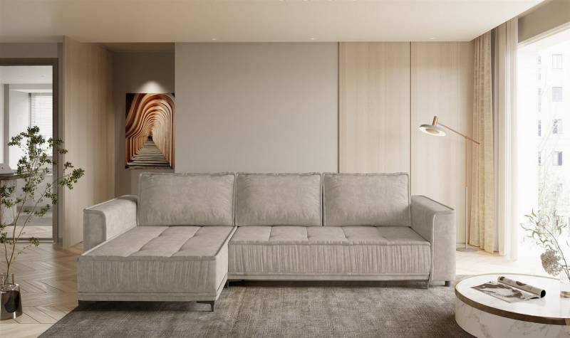 Fun Möbel Ecksofa Ecksofa Schlafsofa FUN ARGUS mit Ottomane in Stoff Terra, inkl. Bettkasten, Rundumbezug und ausziehbare Liegefläche Fun Möbel Ecksofa Ecksofa Schlafsofa FUN ARGUS mit Ottomane in Stoff Terra, inkl. Bettkasten, Rundumbezug und ausziehbare Liegefläche von Fun Möbel