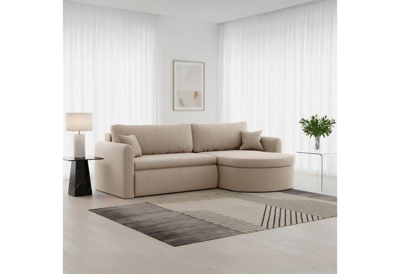Fun Möbel Ecksofa Ecksofa Schlafsofa FUN HERNAN, Rundumbezug, inkl. Bettkasten und 2 x Zierkissen Fun Möbel Ecksofa Ecksofa Schlafsofa FUN HERNAN, Rundumbezug, inkl. Bettkasten und 2 x Zierkissen von Fun Möbel