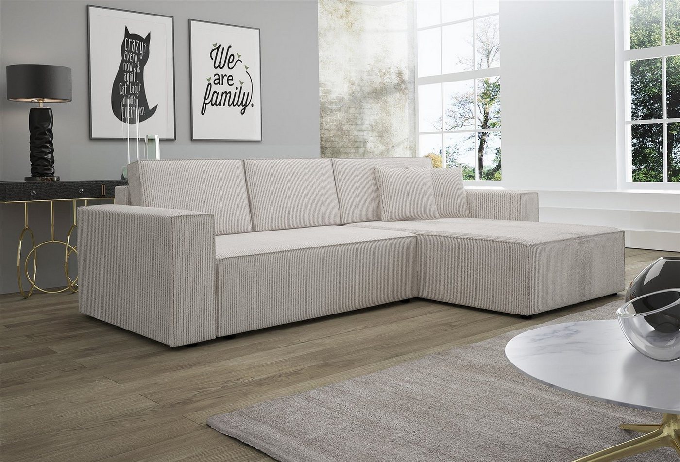 Fun Möbel Ecksofa Ecksofa Schlafsofa Sofa CONOR Stoff oder Kunstleder, inkl. Schlaffunktion Fun Möbel Ecksofa Ecksofa Schlafsofa Sofa CONOR Stoff oder Kunstleder, inkl. Schlaffunktion von Fun Möbel