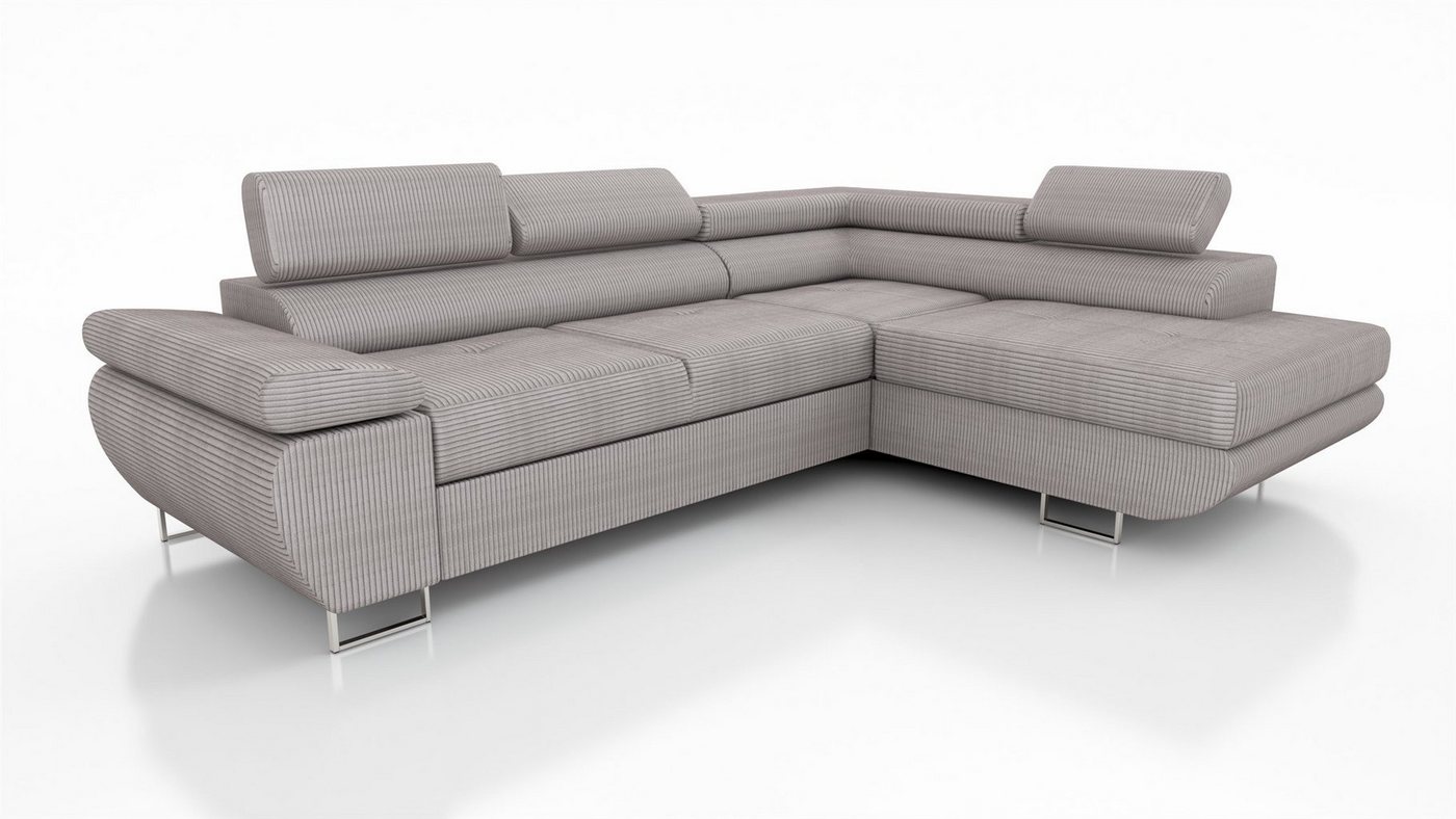 Fun Möbel Ecksofa Ecksofa Sofa ELON in Stoff Scala mit Schlaffunktion und Ottomane, Rundumbezug Fun Möbel Ecksofa Ecksofa Sofa ELON in Stoff Scala mit Schlaffunktion und Ottomane, Rundumbezug von Fun Möbel