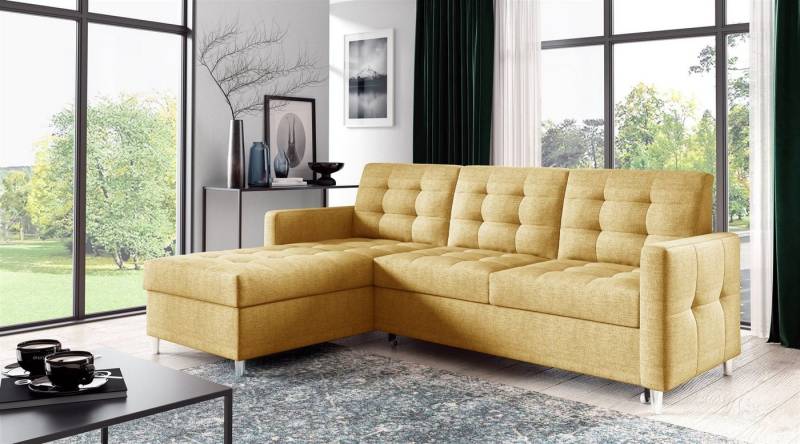 Fun Möbel Ecksofa Ecksofa Sofa NURI mit Ottomane in Stoff Luis, inkl. Schlaffunktion, Rundumbezug Fun Möbel Ecksofa Ecksofa Sofa NURI mit Ottomane in Stoff Luis, inkl. Schlaffunktion, Rundumbezug von Fun Möbel