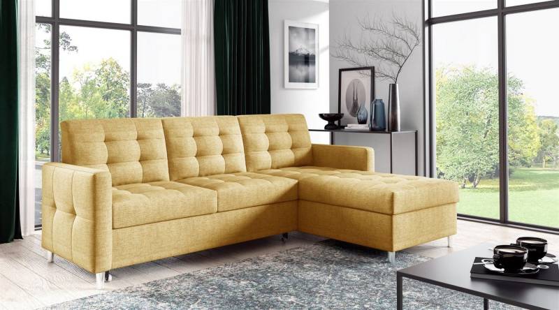 Fun Möbel Ecksofa Ecksofa Sofa NURI mit Ottomane in Stoff Luis, inkl. Schlaffunktion, Rundumbezug Fun Möbel Ecksofa Ecksofa Sofa NURI mit Ottomane in Stoff Luis, inkl. Schlaffunktion, Rundumbezug von Fun Möbel