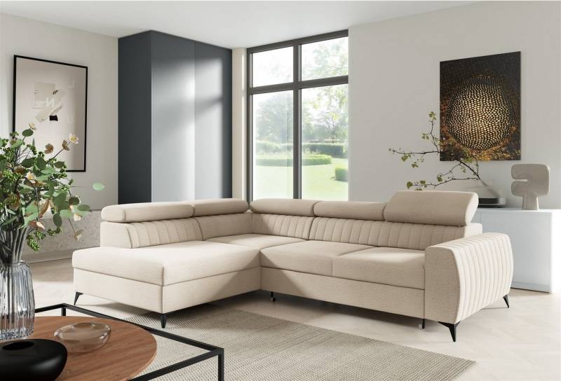 Fun Möbel Ecksofa Ecksofa Sofa TORONTO Stoff Element mit Schlaffunktion, Rundumbezug Fun Möbel Ecksofa Ecksofa Sofa TORONTO Stoff Element mit Schlaffunktion, Rundumbezug von Fun Möbel