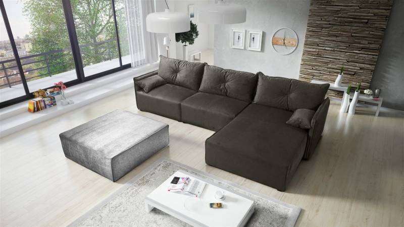 Fun Möbel Ecksofa HUNTER Ottomane Rechts oder Links inkl. Schlaffunktion, wahlweise mit oder ohne Couchhocker Fun Möbel Ecksofa HUNTER Ottomane Rechts oder Links inkl. Schlaffunktion, wahlweise mit oder ohne Couchhocker von Fun Möbel