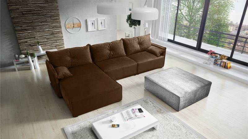 Fun Möbel Ecksofa HUNTER Ottomane Rechts oder Links inkl. Schlaffunktion, wahlweise mit oder ohne Couchhocker Fun Möbel Ecksofa HUNTER Ottomane Rechts oder Links inkl. Schlaffunktion, wahlweise mit oder ohne Couchhocker von Fun Möbel
