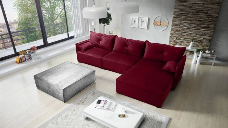 Fun Möbel Ecksofa HUNTER Ottomane Rechts oder Links inkl. Schlaffunktion, wahlweise mit oder ohne Couchhocker Fun Möbel Ecksofa HUNTER Ottomane Rechts oder Links inkl. Schlaffunktion, wahlweise mit oder ohne Couchhocker von Fun Möbel