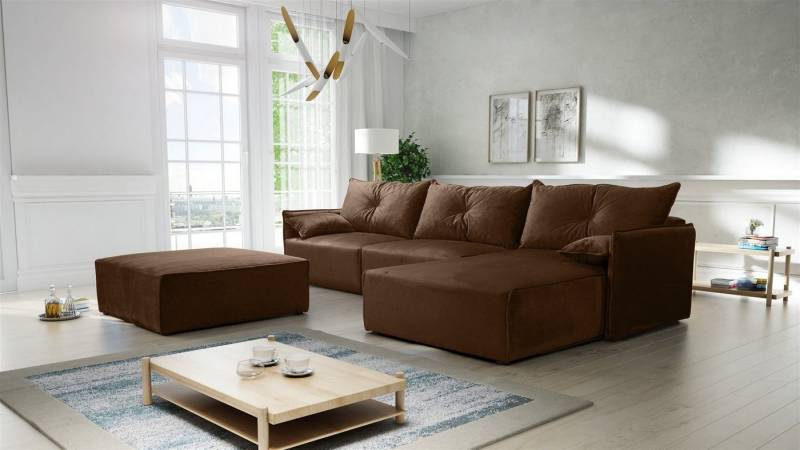 Fun Möbel Ecksofa HUNTER Ottomane Rechts oder Links inkl. Schlaffunktion, wahlweise mit oder ohne Couchhocker Fun Möbel Ecksofa HUNTER Ottomane Rechts oder Links inkl. Schlaffunktion, wahlweise mit oder ohne Couchhocker von Fun Möbel