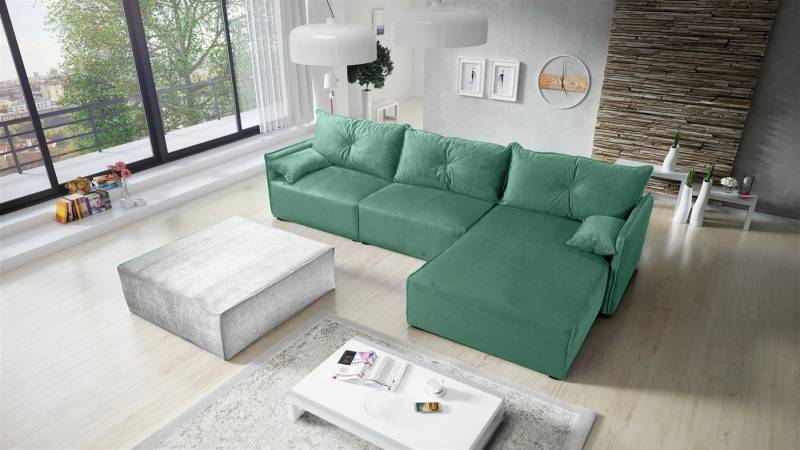 Fun Möbel Ecksofa HUNTER Ottomane Rechts oder Links inkl. Schlaffunktion, wahlweise mit oder ohne Couchhocker Fun Möbel Ecksofa HUNTER Ottomane Rechts oder Links inkl. Schlaffunktion, wahlweise mit oder ohne Couchhocker von Fun Möbel