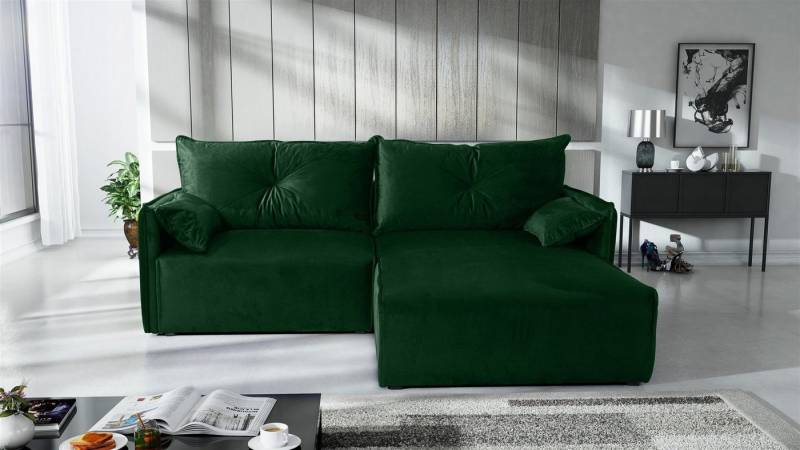 Fun Möbel Ecksofa HUNTER XS in Stoff Royal Ottomane Rechts oder Links, inkl. 2 Zierkissen und 2 Rückenkissen, inkl. Schlaffunktion mit Bettkasten Fun Möbel Ecksofa HUNTER XS in Stoff Royal Ottomane Rechts oder Links, inkl. 2 Zierkissen und 2 Rückenkissen, inkl. Schlaffunktion mit Bettkasten von Fun Möbel