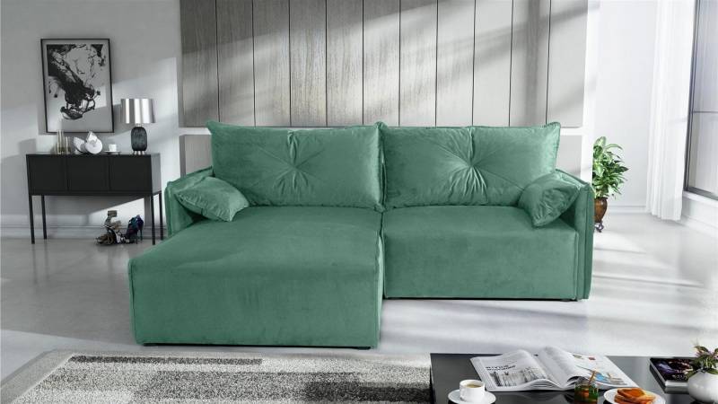 Fun Möbel Ecksofa HUNTER XS in Stoff Royal Ottomane Rechts oder Links, inkl. 2 Zierkissen und 2 Rückenkissen, inkl. Schlaffunktion mit Bettkasten Fun Möbel Ecksofa HUNTER XS in Stoff Royal Ottomane Rechts oder Links, inkl. 2 Zierkissen und 2 Rückenkissen, inkl. Schlaffunktion mit Bettkasten von Fun Möbel