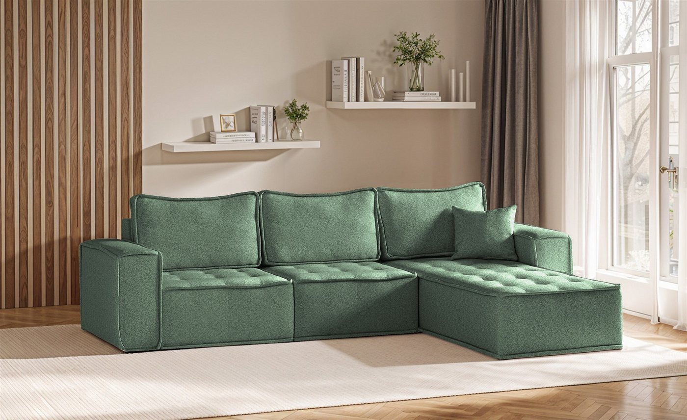 Fun Möbel Ecksofa Modulsofa 3-teilig SANDE in Stoff, Alle Module zu System SANDE sind auch Einzel erhältlich, Rundumbezug Fun Möbel Ecksofa Modulsofa 3-teilig SANDE in Stoff, Alle Module zu System SANDE sind auch Einzel erhältlich, Rundumbezug von Fun Möbel