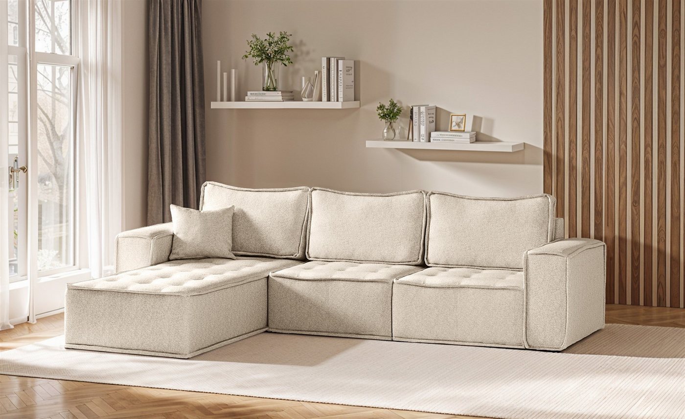 Fun Möbel Ecksofa Modulsofa 3-teilig SANDE in Stoff, Alle Module zu System SANDE sind auch Einzel erhältlich, Rundumbezug Fun Möbel Ecksofa Modulsofa 3-teilig SANDE in Stoff, Alle Module zu System SANDE sind auch Einzel erhältlich, Rundumbezug von Fun Möbel