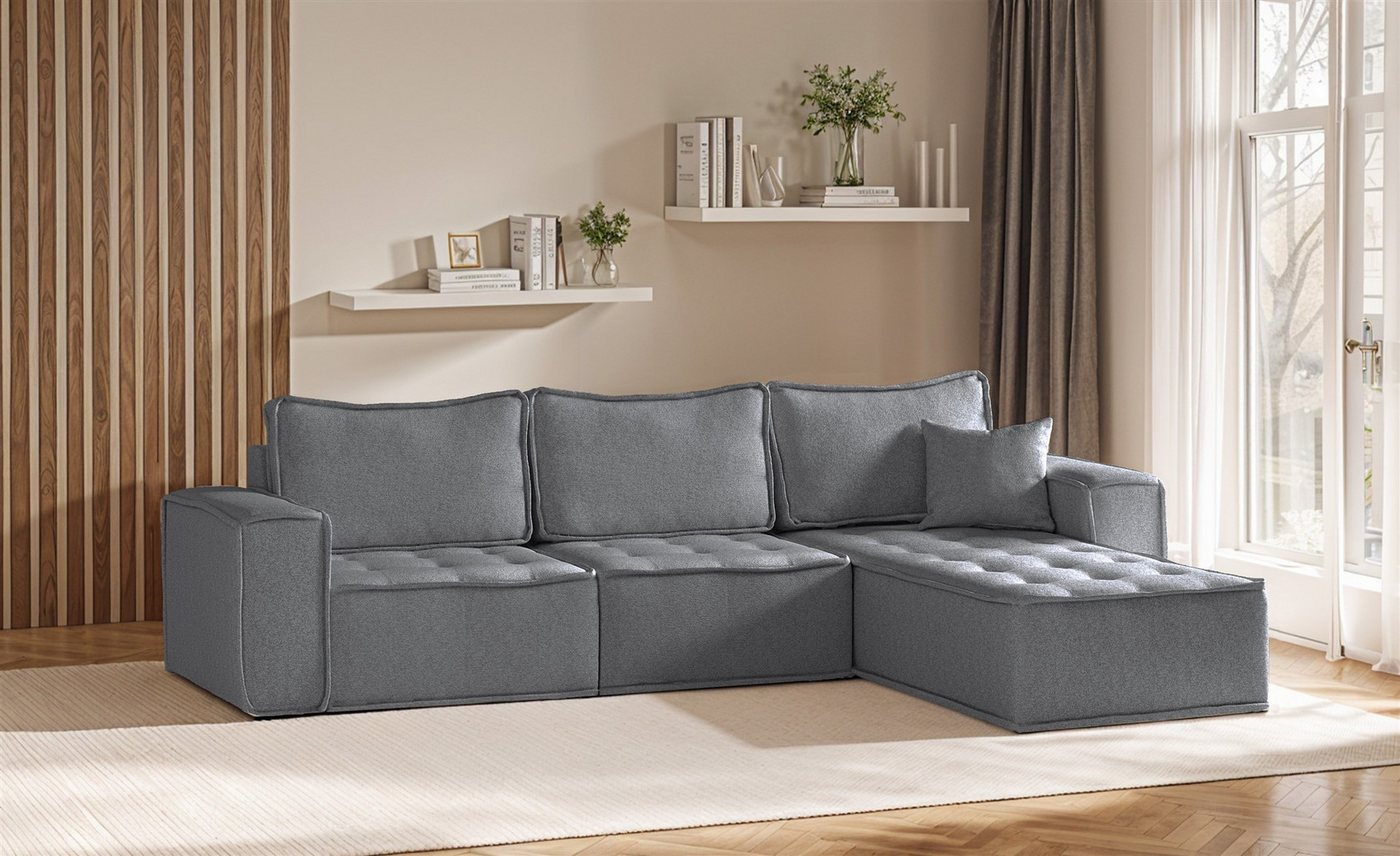 Fun Möbel Ecksofa Modulsofa 3-teilig SANDE in Stoff, Alle Module zu System SANDE sind auch Einzel erhältlich, Rundumbezug Fun Möbel Ecksofa Modulsofa 3-teilig SANDE in Stoff, Alle Module zu System SANDE sind auch Einzel erhältlich, Rundumbezug von Fun Möbel