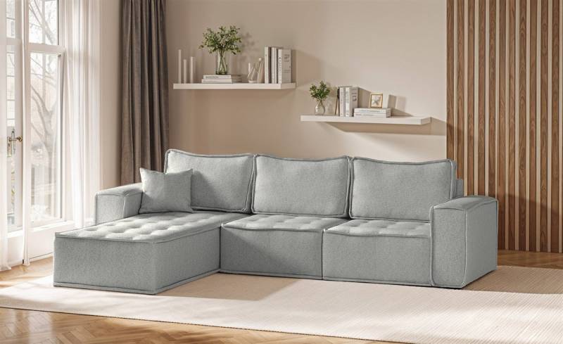 Fun Möbel Ecksofa Modulsofa 3-teilig SANDE in Stoff, Alle Module zu System SANDE sind auch Einzel erhältlich, Rundumbezug von Fun Möbel