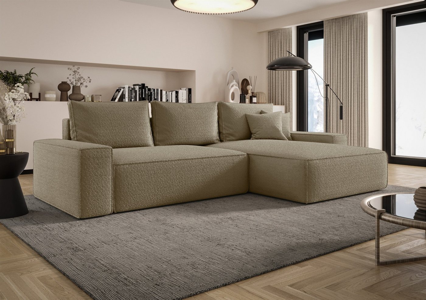 Fun Möbel Ecksofa Schlafsofa FUN AMIDA mit Ottomane in Stoff Quelle, mit Bettkasten, Rundumbezug Fun Möbel Ecksofa Schlafsofa FUN AMIDA mit Ottomane in Stoff Quelle, mit Bettkasten, Rundumbezug von Fun Möbel