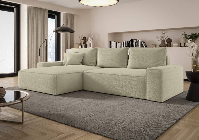 Fun Möbel Ecksofa Schlafsofa FUN AMIDA mit Ottomane in Stoff Quelle, mit Bettkasten, Rundumbezug von Fun Möbel