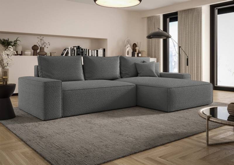 Fun Möbel Ecksofa Schlafsofa FUN AMIDA mit Ottomane in Stoff Quelle, mit Bettkasten, Rundumbezug von Fun Möbel