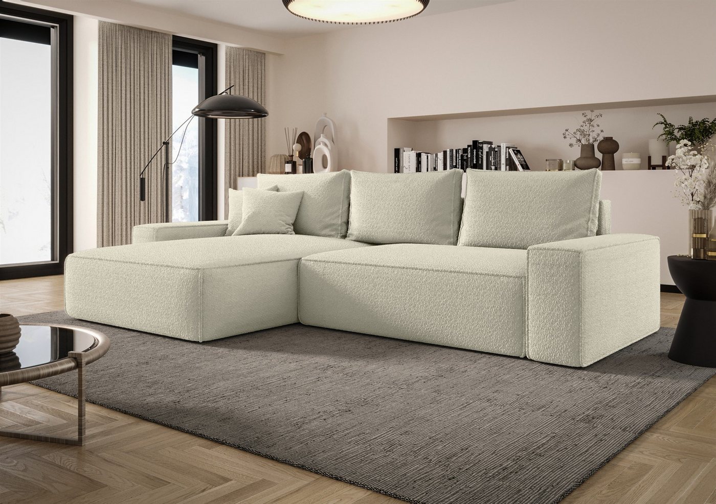 Fun Möbel Ecksofa Schlafsofa FUN AMIDA mit Ottomane in Stoff Quelle, mit Bettkasten, Rundumbezug Fun Möbel Ecksofa Schlafsofa FUN AMIDA mit Ottomane in Stoff Quelle, mit Bettkasten, Rundumbezug von Fun Möbel