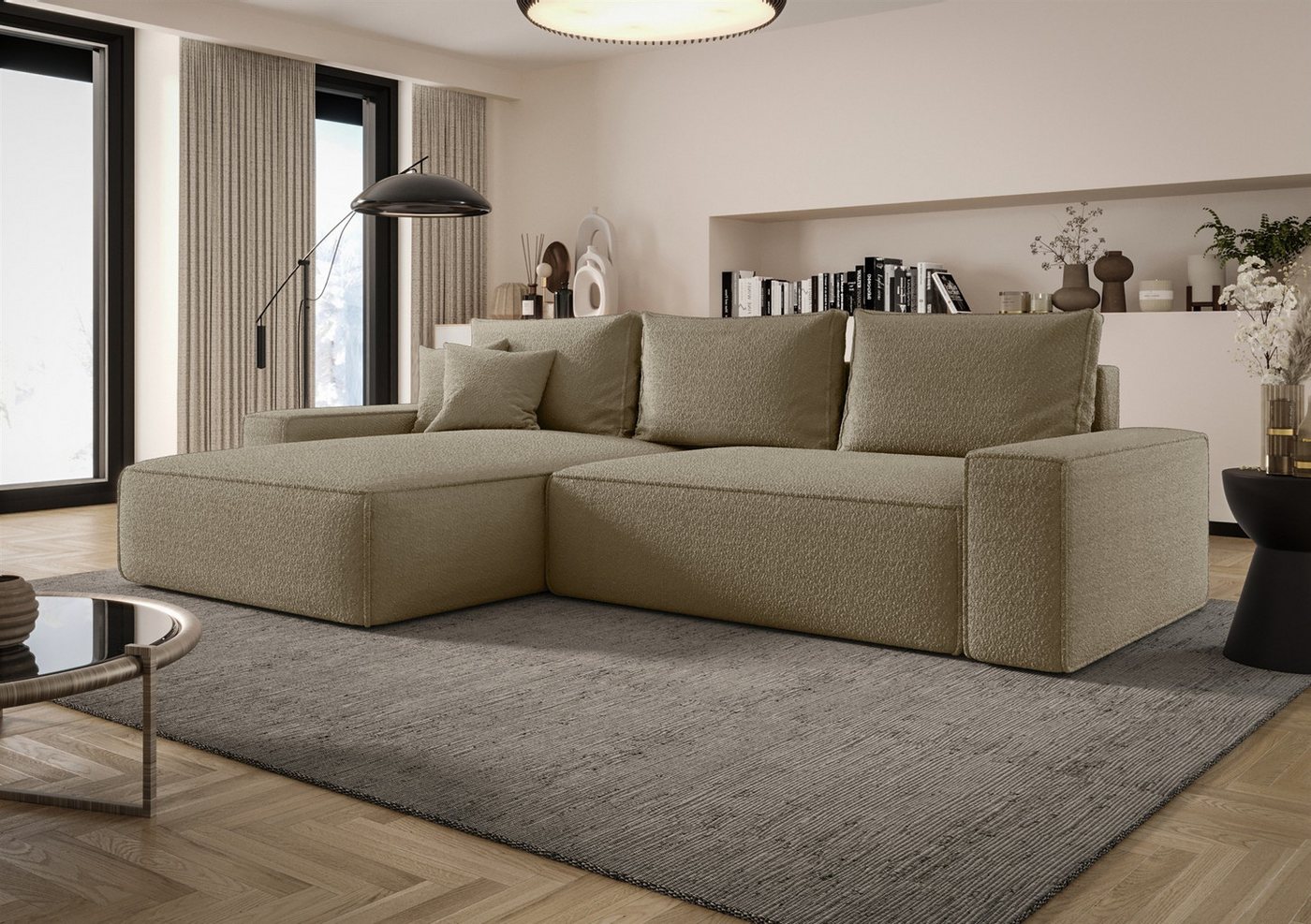Fun Möbel Ecksofa Schlafsofa FUN AMIDA mit Ottomane in Stoff Quelle, mit Bettkasten, Rundumbezug Fun Möbel Ecksofa Schlafsofa FUN AMIDA mit Ottomane in Stoff Quelle, mit Bettkasten, Rundumbezug von Fun Möbel