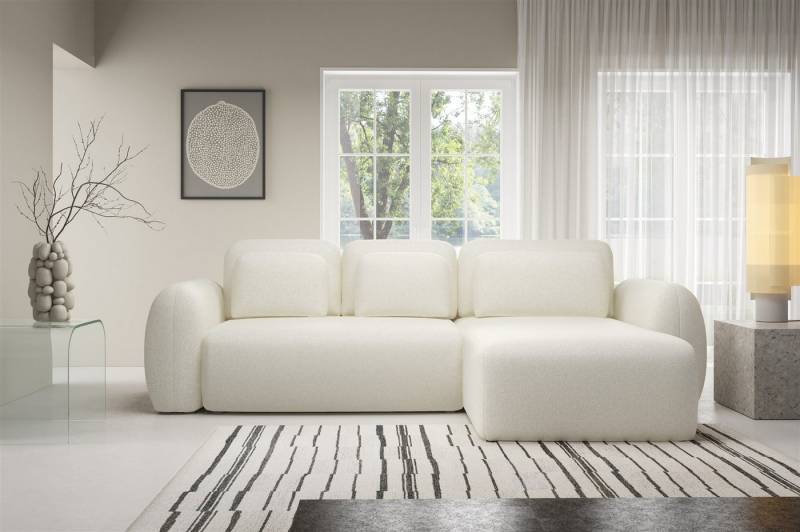 Fun Möbel Ecksofa Schlafsofa FUN BERTO mit Ottomane in Stoff Puente, mit Bettkasten, 3 Zierkissen und 3 Rückenkissen, Rundumbezug Fun Möbel Ecksofa Schlafsofa FUN BERTO mit Ottomane in Stoff Puente, mit Bettkasten, 3 Zierkissen und 3 Rückenkissen, Rundumbezug von Fun Möbel