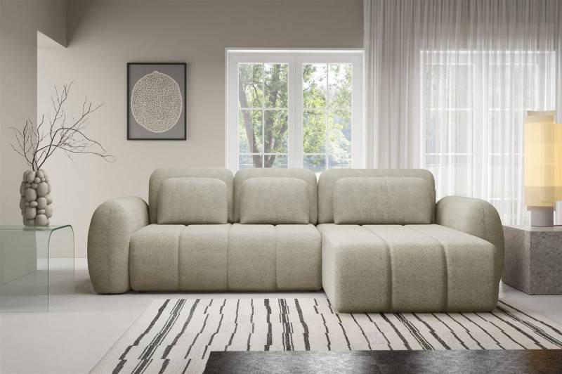 Fun Möbel Ecksofa Schlafsofa FUN BORJA mit Ottomane in Stoff Quelle, inkl. Bettkasten, 3 Zierkissen und 3 Rückenkissen, ausziehbare Liegefläche und Rundumbezug Fun Möbel Ecksofa Schlafsofa FUN BORJA mit Ottomane in Stoff Quelle, inkl. Bettkasten, 3 Zierkissen und 3 Rückenkissen, ausziehbare Liegefläche und Rundumbezug von Fun Möbel