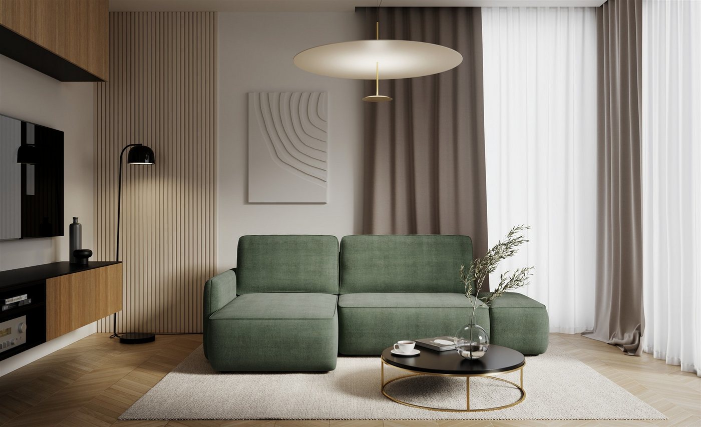 Fun Möbel Ecksofa Schlafsofa FUN EFREN mit Ottomane in Stoff Cremona, mit Bettkasten, Rücken echt bezogen Fun Möbel Ecksofa Schlafsofa FUN EFREN mit Ottomane in Stoff Cremona, mit Bettkasten, Rücken echt bezogen von Fun Möbel