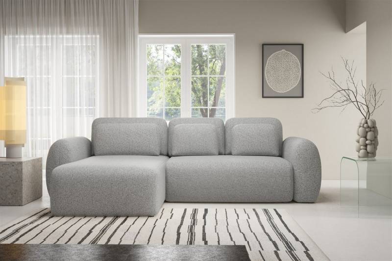 Fun Möbel Ecksofa Schlafsofa GASTON mit Ottomane in Stoff Puente, mit Bettkasten, Rundumbezug von Fun Möbel