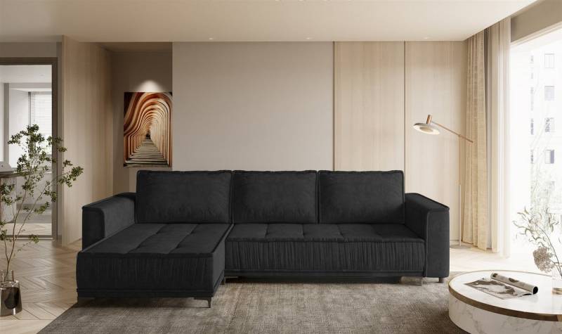 Fun Möbel Ecksofa Schlafsofa JUNA mit Ottomane in Stoff Terra, inkl. Bettkasten, Rundumbezug Fun Möbel Ecksofa Schlafsofa JUNA mit Ottomane in Stoff Terra, inkl. Bettkasten, Rundumbezug von Fun Möbel