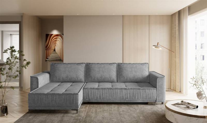 Fun Möbel Ecksofa Schlafsofa JUNA mit Ottomane in Stoff Terra, inkl. Bettkasten, Rundumbezug Fun Möbel Ecksofa Schlafsofa JUNA mit Ottomane in Stoff Terra, inkl. Bettkasten, Rundumbezug von Fun Möbel