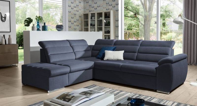 Fun Möbel Ecksofa Schlafsofa PASCARA in Stoff Esito mit Ottomane, Bettkästen, Rundumbezug Fun Möbel Ecksofa Schlafsofa PASCARA in Stoff Esito mit Ottomane, Bettkästen, Rundumbezug von Fun Möbel