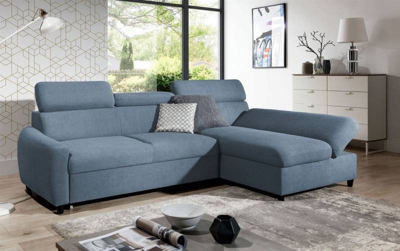Fun Möbel Ecksofa Schlafsofa Sofa ANTON XS in Stoff Esito, Inkl. Bettkasten, Rundumbezug von Fun Möbel