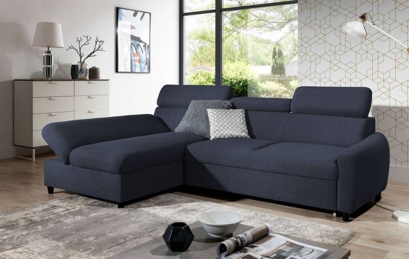 Fun Möbel Ecksofa Schlafsofa Sofa ANTON XS in Stoff Esito, Inkl. Bettkasten, Rundumbezug von Fun Möbel
