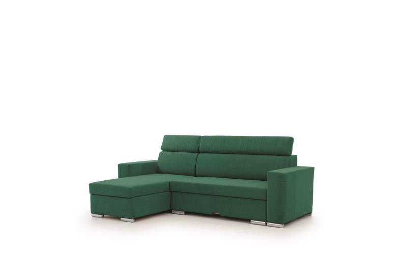 Fun Möbel Ecksofa Schlafsofa Sofa CANTON in Stoff, Ottomane Rechts oder Links, inkl. Bettkasten von Fun Möbel