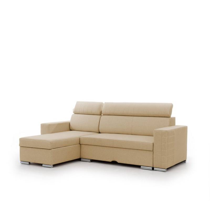 Fun Möbel Ecksofa Schlafsofa Sofa CANTON in Stoff, Ottomane Rechts oder Links, inkl. Bettkasten von Fun Möbel