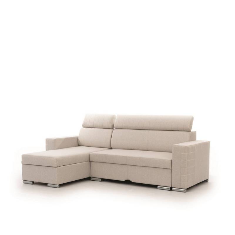 Fun Möbel Ecksofa Schlafsofa Sofa CANTON in Stoff, Ottomane Rechts oder Links, inkl. Bettkasten von Fun Möbel