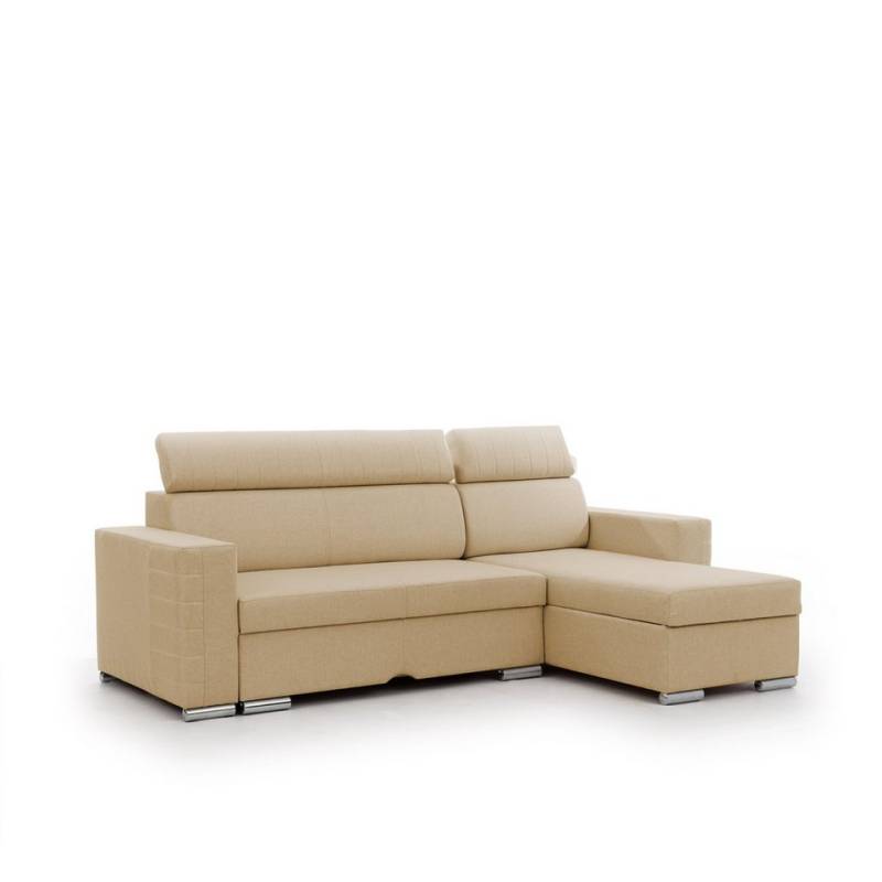 Fun Möbel Ecksofa Schlafsofa Sofa CANTON in Stoff, Ottomane Rechts oder Links, inkl. Bettkasten von Fun Möbel