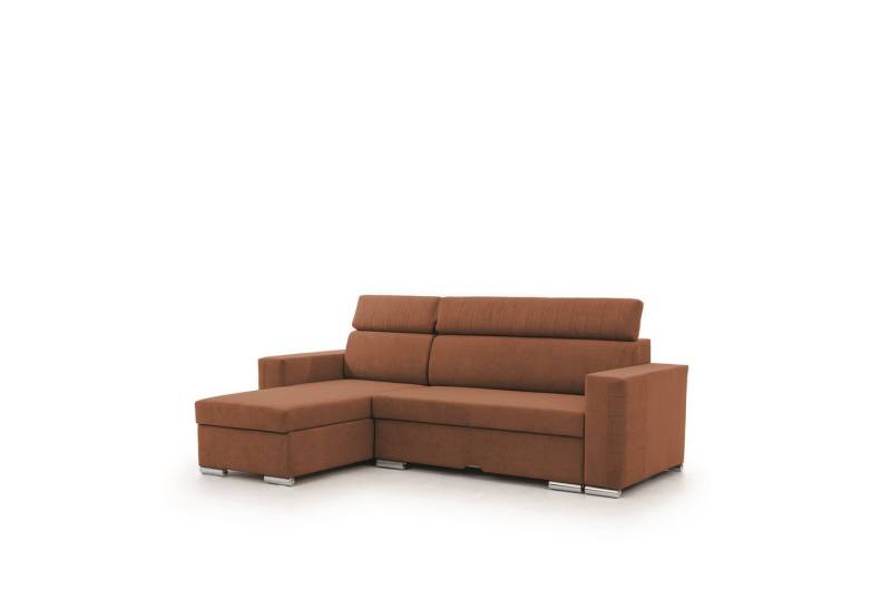 Fun Möbel Ecksofa Schlafsofa Sofa CANTON in Stoff, Ottomane Rechts oder Links, inkl. Bettkasten von Fun Möbel