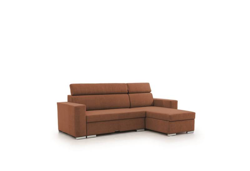 Fun Möbel Ecksofa Schlafsofa Sofa CANTON in Stoff, Ottomane Rechts oder Links, inkl. Bettkasten von Fun Möbel