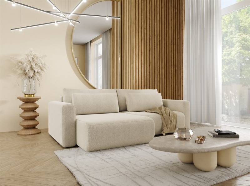 Fun Möbel Ecksofa Schlafsofa Sofa CHAIRA in Stoff Curio, Ottomane Links oder Rechts, Rundumbezug von Fun Möbel