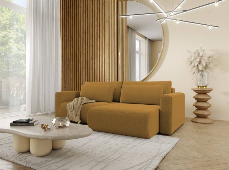 Fun Möbel Ecksofa Schlafsofa Sofa CHAIRA in Stoff Curio, Ottomane Links oder Rechts, Rundumbezug von Fun Möbel