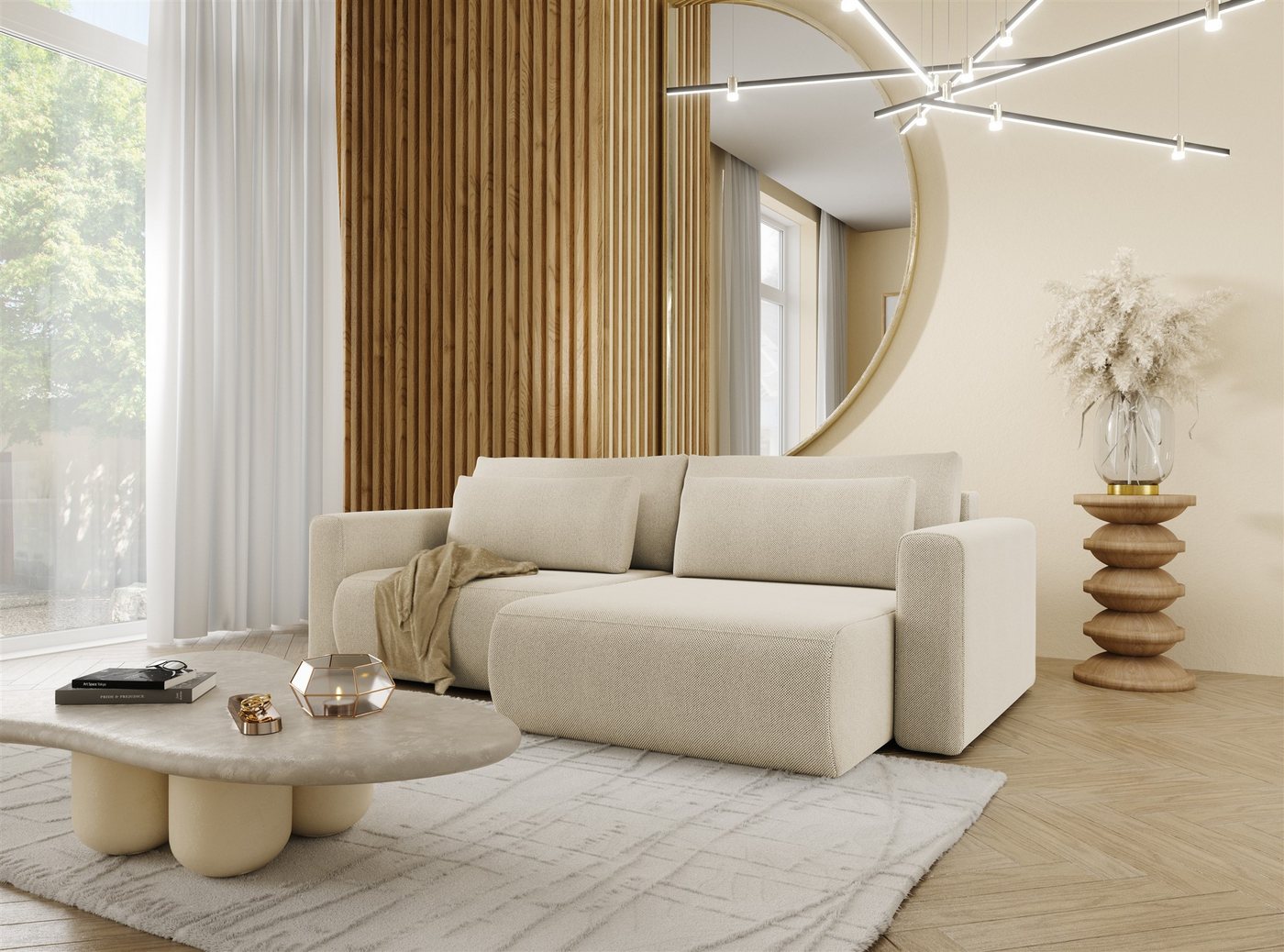 Fun Möbel Ecksofa Schlafsofa Sofa CHAIRA in Stoff Curio, Ottomane Links oder Rechts, Rundumbezug Fun Möbel Ecksofa Schlafsofa Sofa CHAIRA in Stoff Curio, Ottomane Links oder Rechts, Rundumbezug von Fun Möbel
